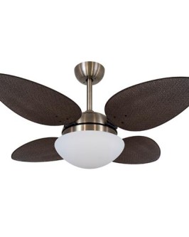 Ventilador de Teto Ø1,05x0,47m Pétalo Bronze / Palmae Tabaco - Foto 1