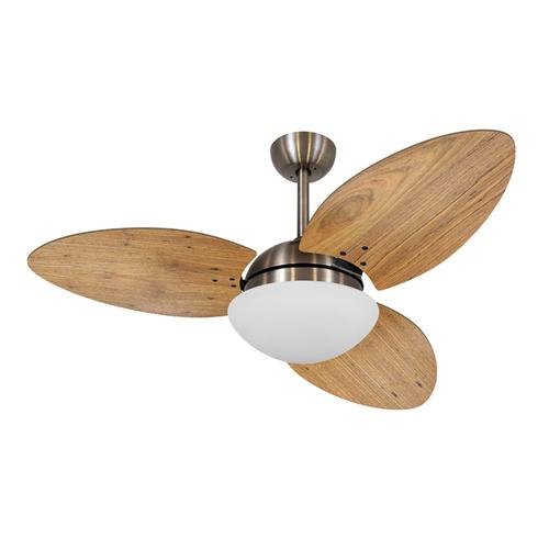 Ventilador de Teto Ø1,05X0,47m 2xE27 Tami S3 Bronze / Rádica Freijó