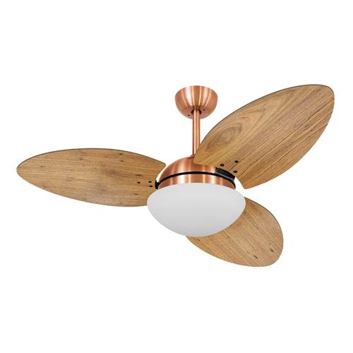 Ventilador de Teto Ø1,05X0,47m 2xE27 Tami S3 Cobre / Rádica Freijó