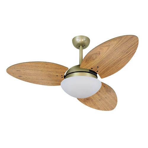 Ventilador de Teto Ø1,05X0,47m 2xE27 Tami S3 Gold / Rádica Freijó