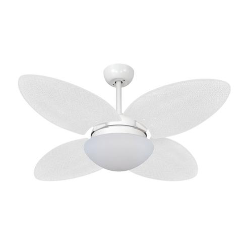 Ventilador de Teto Ø1,05x0,47m 2xE27 Tami Branco / Palmae Branco