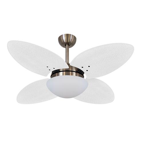 Ventilador de Teto Ø1,05x0,47m 2xE27  Tami Bronze / Palmae Branco