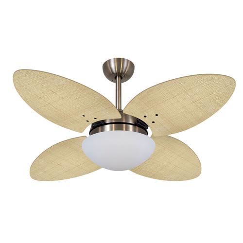 Ventilador de Teto Ø1,05x0,47m 2xE27 Tami Bronze / Palmae Natural