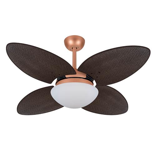 Ventilador de Teto Ø1,05x0,47m 2xE27 Tami Cobre Mate / Palmae Tabaco