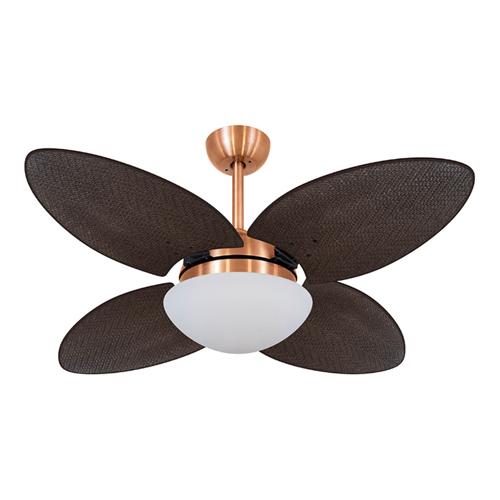 Ventilador de Teto Ø1,05x0,47m 2xE27 Tami Cobre / Palmae Tabaco