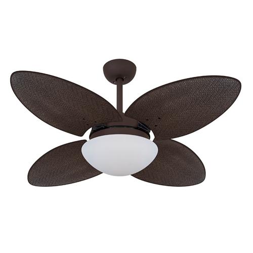 Ventilador de Teto Ø1,05x0,47m 2xE27 Tami Marrom Corten / Palmae Tabaco