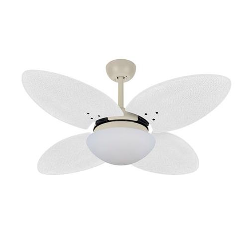 Ventilador de Teto Ø1,05x0,47m 2xE27 Tami Nude / Palmae Branco