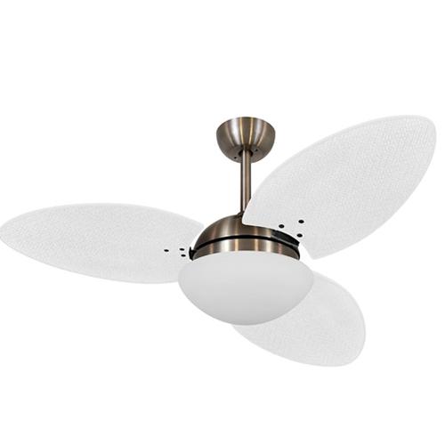 Ventilador de Teto Ø1,05X0,47m 2xE27 Tami S3 Bronze / Palmae Branco