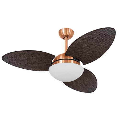 Ventilador de Teto Ø1,05X0,47m 2xE27 Tami S3 Cobre / Palmae Tabaco