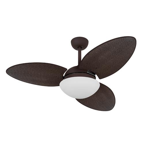 Ventilador de Teto Ø1,05X0,47m 2xE27 Tami S3 Marrom Corten / Palmae Tabaco