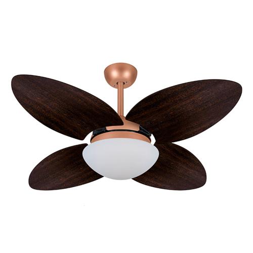 Ventilador de Teto Ø1,05x0,47m 2xE27 Tami Cobre Mate / Laca Tabaco