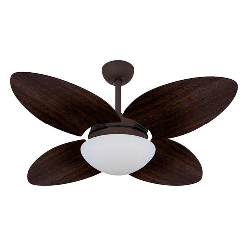 Ventilador de Teto Ø1,05x0,47m 2xE27 Tami Marrom Corten / Laca Tabaco