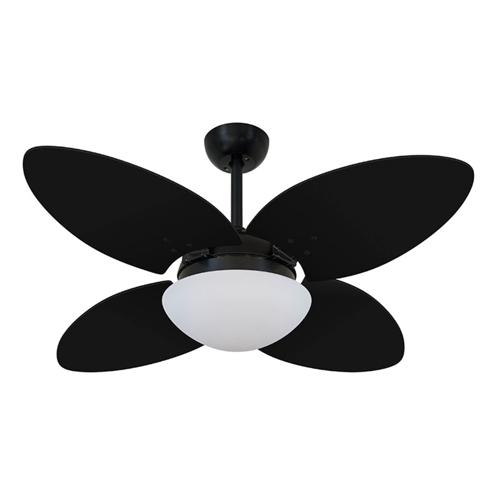 Ventilador de Teto Ø1,05x0,47m 2xE27 Tami Preto / Laca Preto