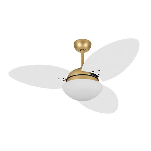 Ventilador de Teto Ø1,05x0,47m 2xE27 Tami S3 Dourado Mate / Laca Branco