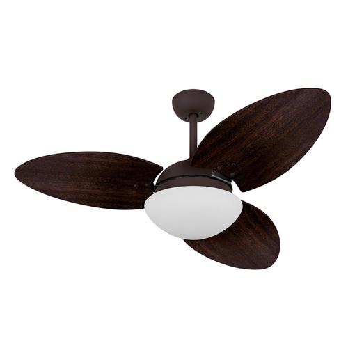 Ventilador de Teto Ø1,05x0,47m 2xE27 Tami S3 Marrom Corten / Laca Tabaco