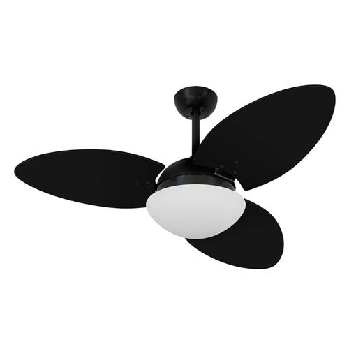 Ventilador de Teto Ø1,05x0,47m 2xE27 Tami S3 Preto / Laca Preto