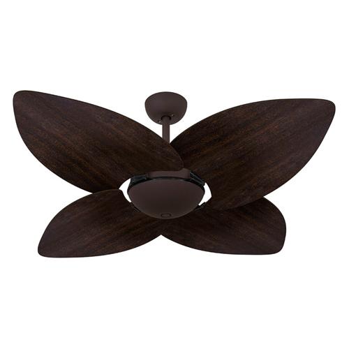 Ventilador de Teto Ø1,20x0,40m OFFICE Dunamis Marrom Corten / Laca Tabaco