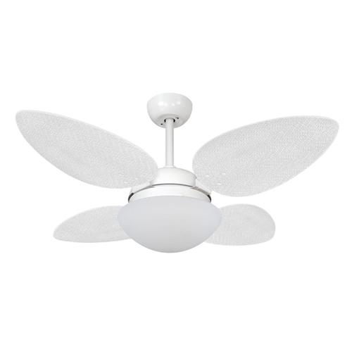 Ventilador de Teto Ø1,05x0,47m Pétalo Branco / Palmae Branco