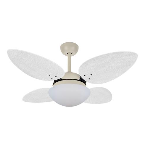 Ventilador de Teto Ø1,05x0,47m Pétalo Nude / Palmae Branco