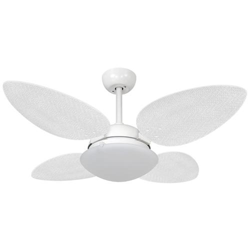 Ventilador de Teto Ø1,05x0,45m Pétalo Branco / Palmae Branco