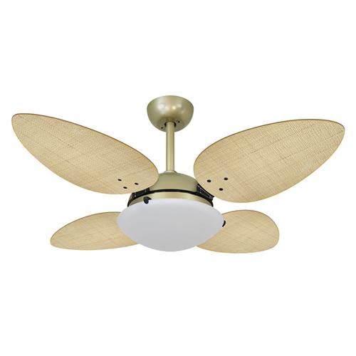 Ventilador de Teto Ø1,05x0,45m Pétalo Gold / Palmae Natural