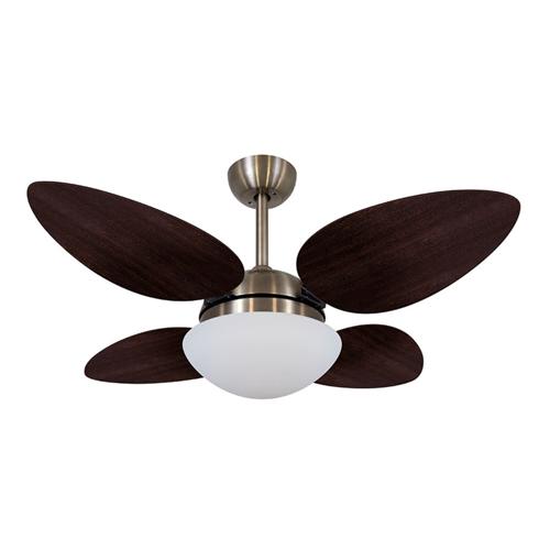 Ventilador de Teto Ø1,05x0,47m Pétalo Bronze / Laca Tabaco