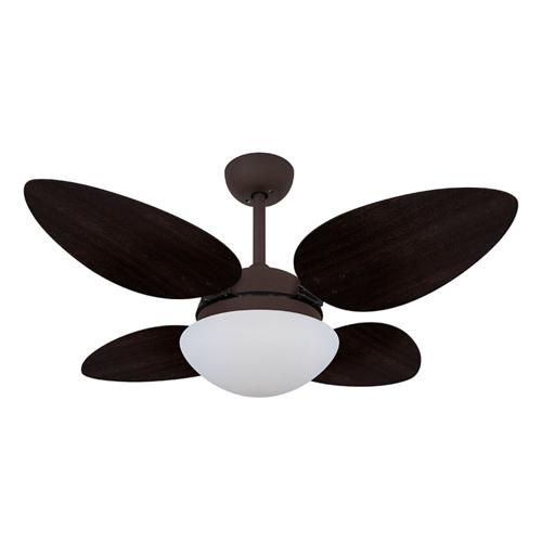 Ventilador de Teto Ø1,05x0,47m Pétalo Marrom Corten / Laca Tabaco