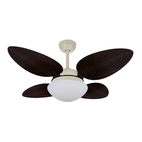 Ventilador de Teto Ø1,05x0,47m Pétalo Nude / Laca Tabaco