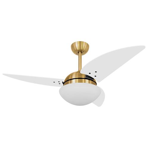 Ventilador de Teto Ø1,13 x0,47m Class Dourado / Laca Branco