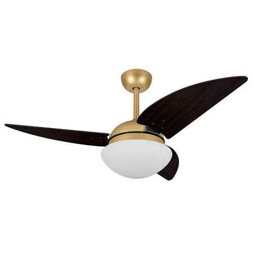 Ventilador de Teto Ø1,13 x0,47m Class Dourado Mate / Laca Tabaco