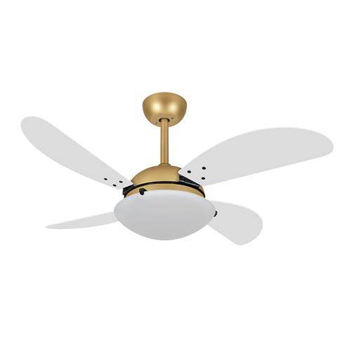 Ventilador de Teto Ø1,05x0,45m Fly Dourado Mate / Laca Branco