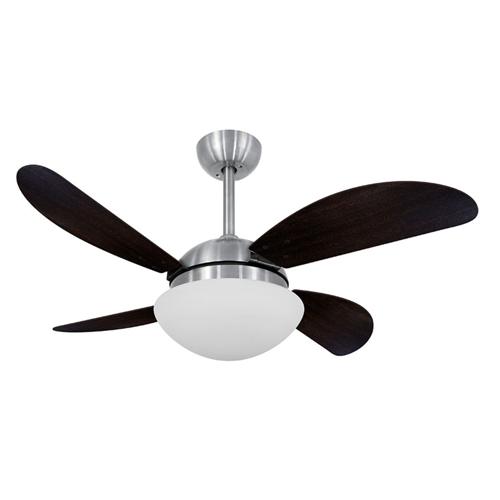 Ventilador de Teto Ø1,05x0,47m Fly Escovado / Laca Tabaco