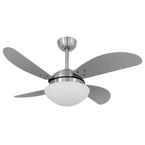 Ventilador de Teto Ø1,05x0,47m Fly Escovado / Laca Titânio