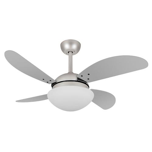 Ventilador de Teto Ø1,05x0,47m Fly Prata / Laca Titânio